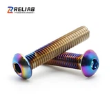 Anodized ISO 7380 বোতাম হেড টাইটানিয়াম বোল্ট